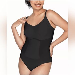 NWT Maidenform Firm Control Thong Bodysuit Sz L